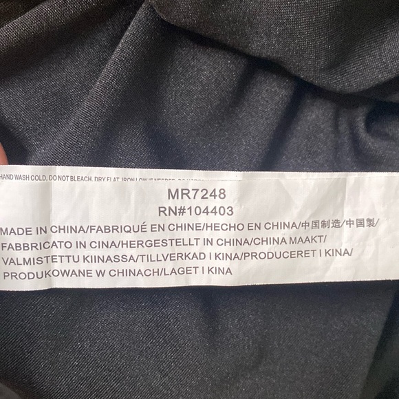 Anthropologie Moon River Lila Ruffle Pewter Empire Waist Peasant Mini Dress XS - Picture 12 of 15